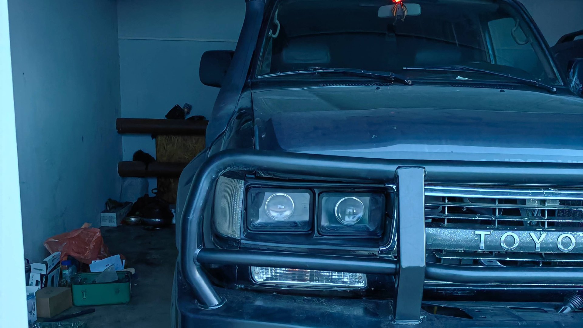 Bi-led модули для квадратных фар Land Cruiser 80 смотреть онлайн