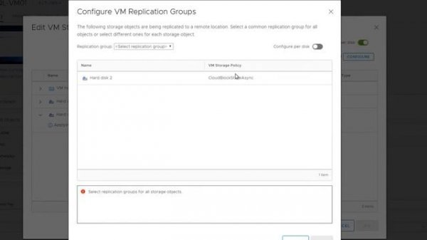 Replication of VVols On-Premises to Cloud Block Store in AWS Demo