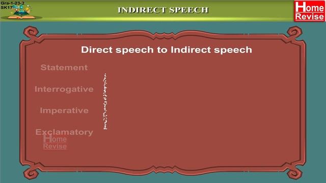 Narration & Reporting | Indirect Speech | English Grammar | Home Revise смотреть онлайн