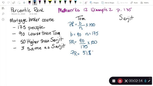 Percentile Rank Example 2 смотреть онлайн