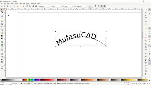 Inkscape How To Curve Text смотреть онлайн