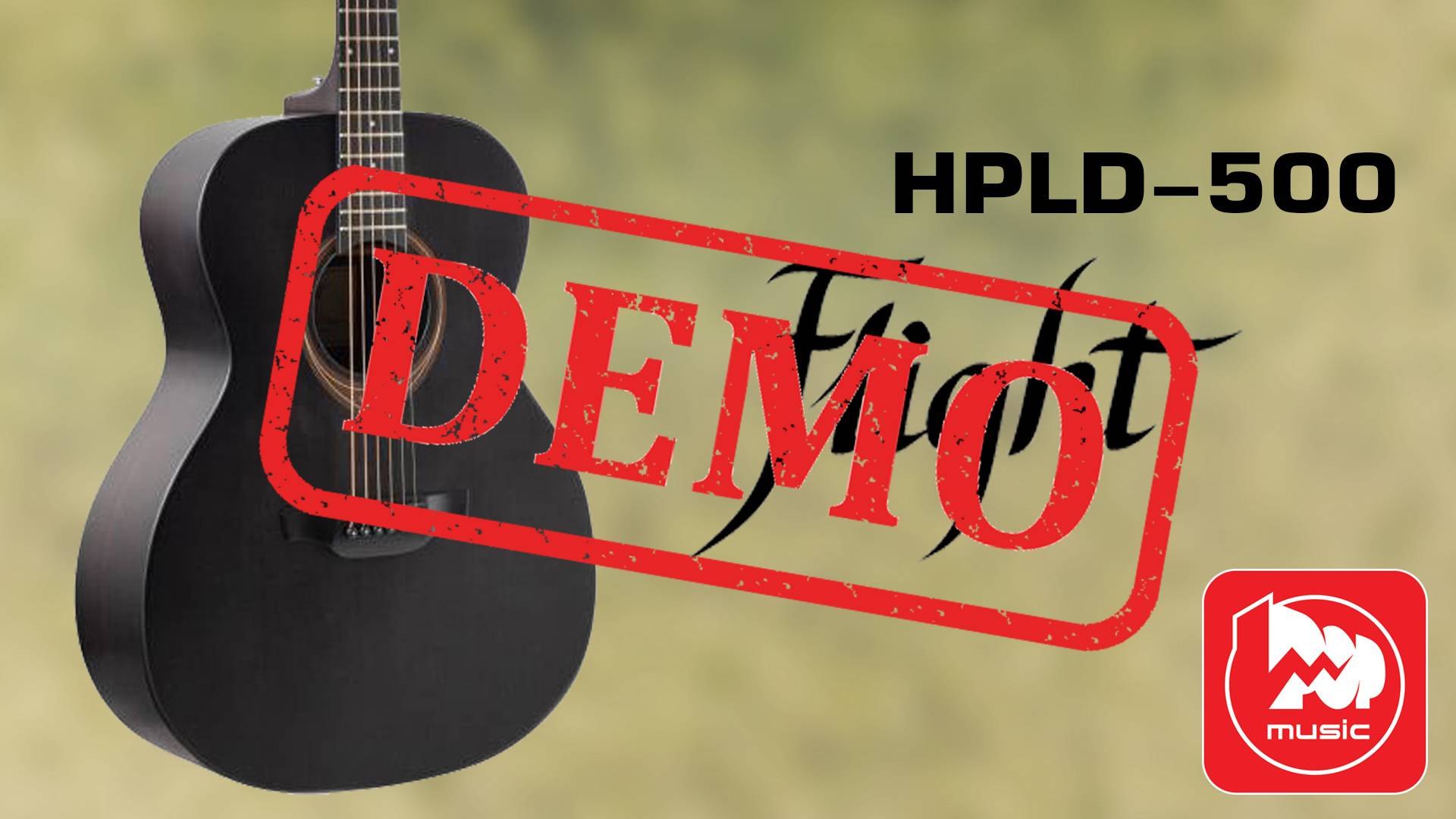 Акустическая гитара FLIGHT HPLD-500 EBONY - демонстрация звучания смотреть онлайн