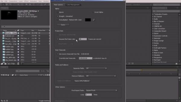 04. Working with image sequences versus compressed footage