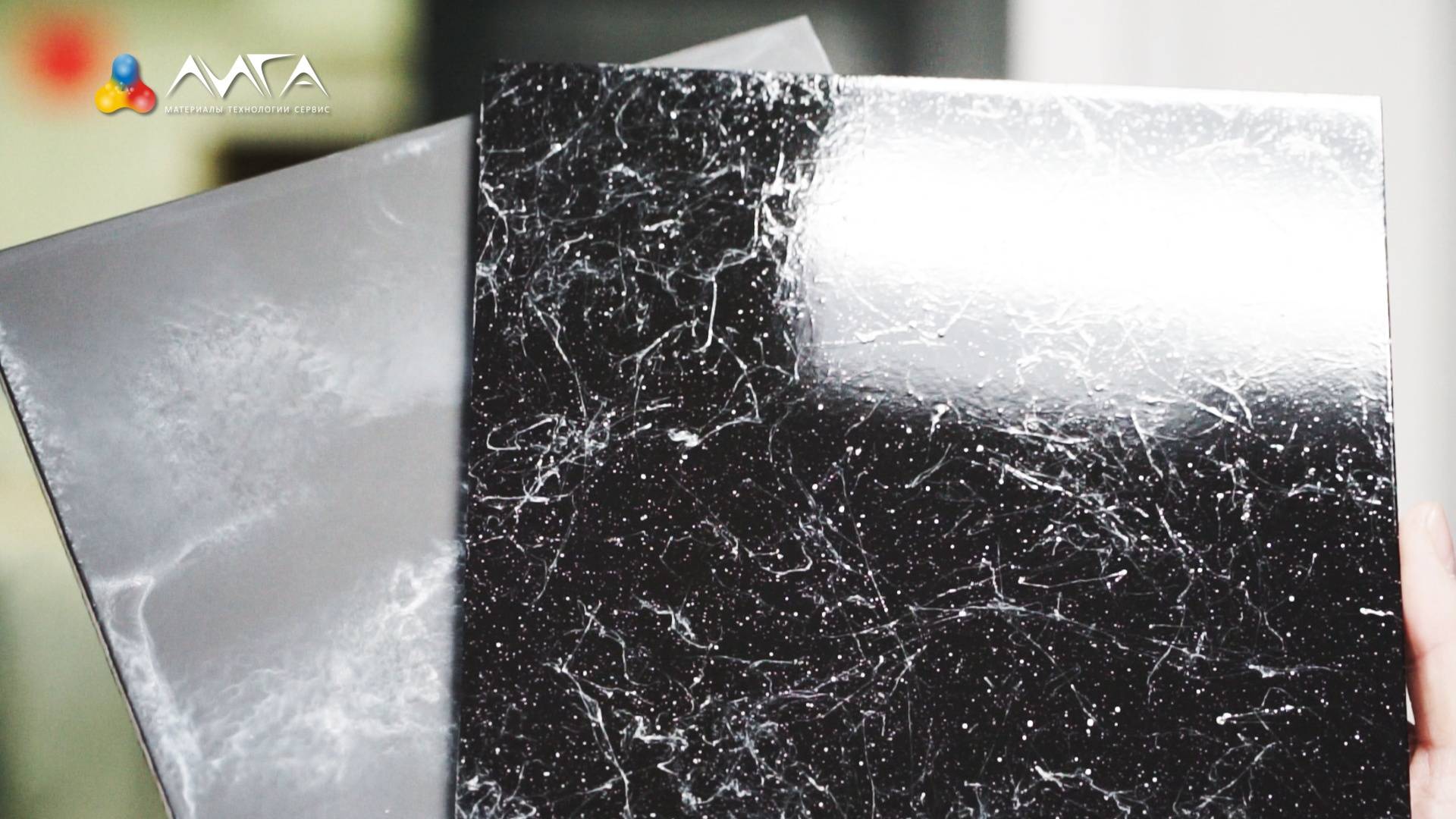 358. Эффект черного мрамора - два способа нанесения, разный блеск смотреть онлайн