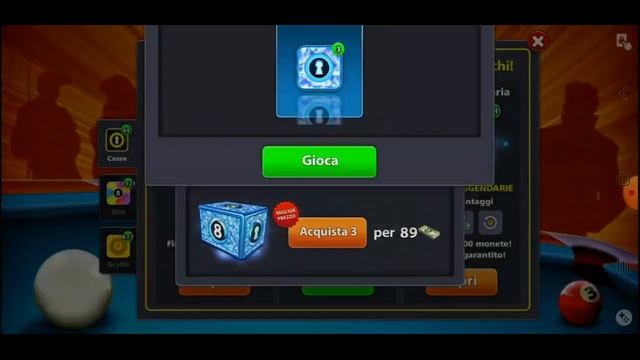 8 Ball Pool 👉90 Casse Leggendaria😎 stecca Excalibur livello MAX stecca Plasma livello MAX смотреть онлайн