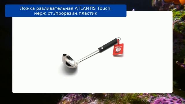Ложка разливательная ATLANTIS Touch, нерж.ст./прорезин.пластик обзор смотреть онлайн