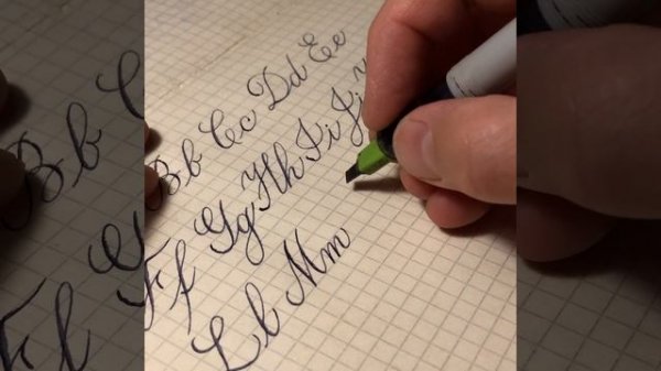 Writing Copperplate Calligraphy alphabet | Pilot Parallel Pen