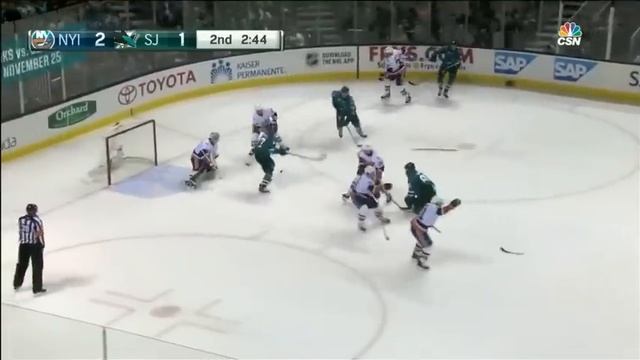 Видеообзор Сан-Хосе - Айлендерс / ISLANDERS AT SHARKS 11/10/2015 HIGHLIGHTS смотреть онлайн