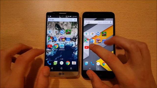 LG G3 cm13 vs Nexus 5x смотреть онлайн