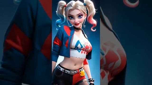 Sexy Elsa as Harlee Quin AI Generated смотреть онлайн