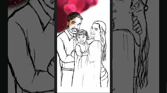 Queen of voice Shreya ghoshal family drawing video #drawing #easydrawing смотреть онлайн