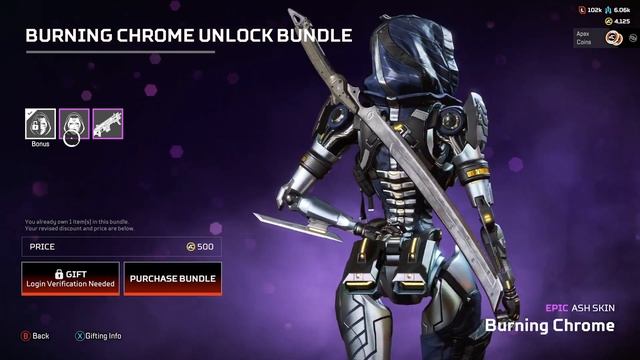 Epic Bundle for Ash (Burning Chrome), S18 Store Update. [Apex Legends - Highlight - Aug.23] смотреть онлайн
