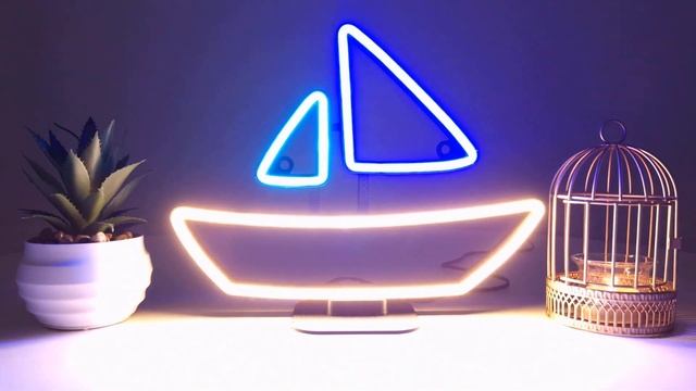 Boat LED Neon Sign #boat #neon #led смотреть онлайн