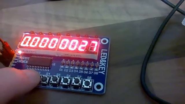 ARDUINO PROJECT TM1638 8-DIGIT 7-SEGMENT LED DISPLAY MODULE WITH CODE смотреть онлайн