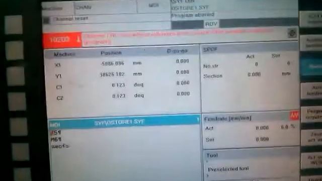 10203 Channel 1 NC start without reference point смотреть онлайн
