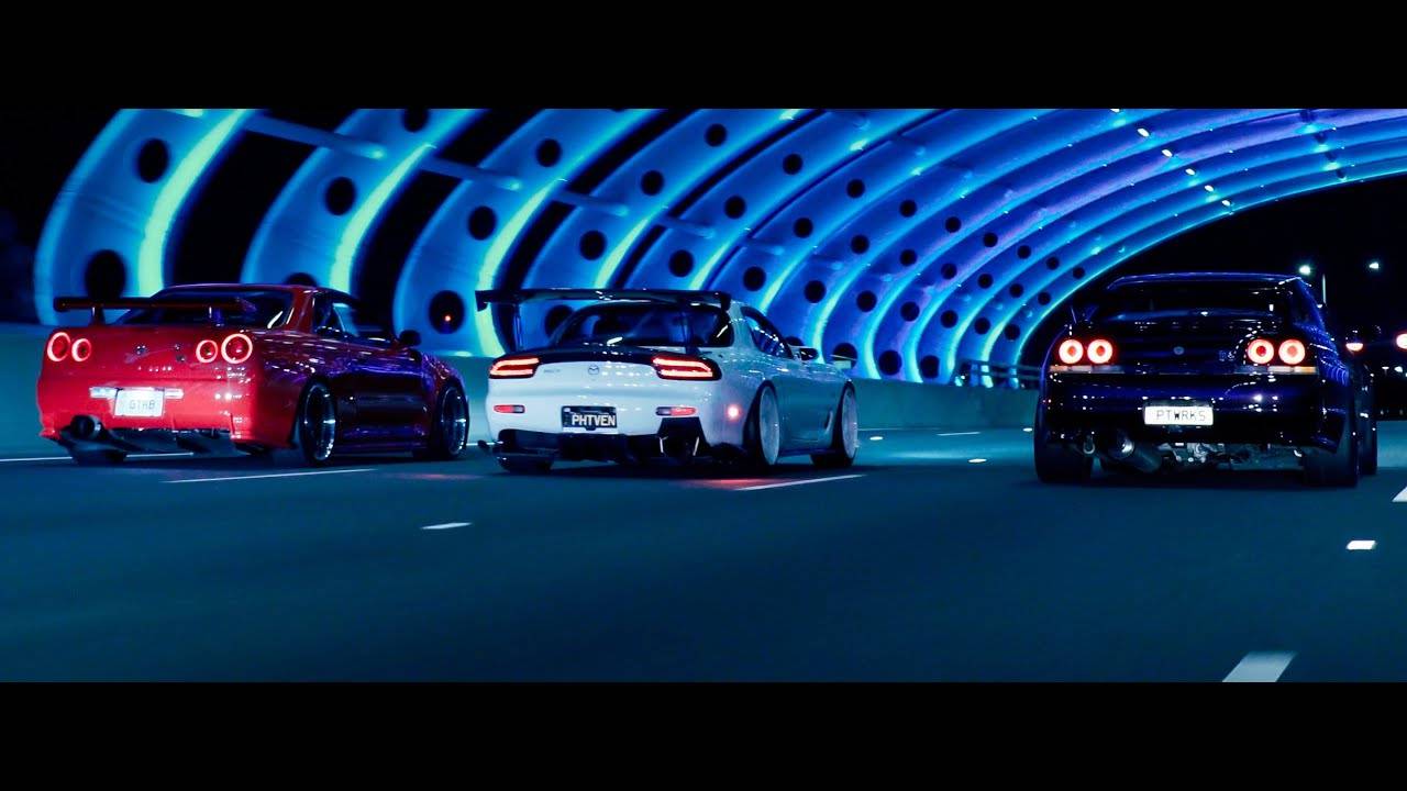 Midnight_Run_R34_GTR,_FD_RX7,_Evo_and_more_｜_Zhiyun_Crane_3_Lab смотреть онлайн