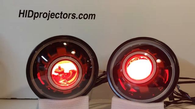 HIDprojectors Bi-Xenon Projector Headlights Jeep Wrangler Color changing wifi Halos and angel eyes смотреть онлайн