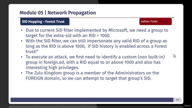AD Pentest 05 Module  - 61 -Forest Trust SID Hopping 101