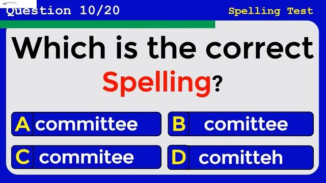 ENGLISH SPELLING QUIZ | CAN YOU SPELL IT RIGHT? 99% CANNOT 005 смотреть онлайн