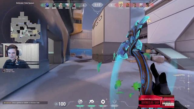 NEW BUFF OMEN! SEN SICK INSANE OMEN VALORANT RANKED GAMEPLAY [ FULL MATCH VOD ] смотреть онлайн