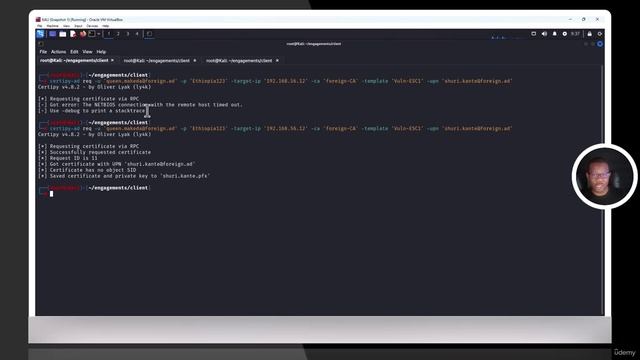 AD Pentest 05 Module  - 56 -Forest Trust Abuse Via AD CS ESC1 Attack