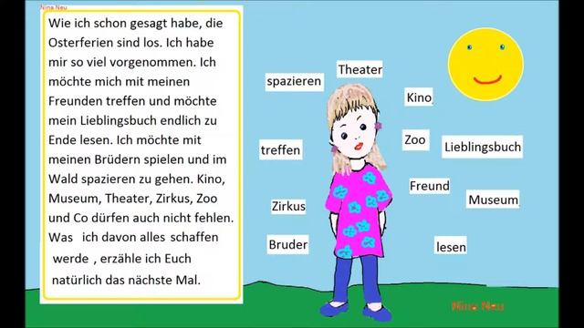 УЧИМСЯ ГОВОРИТЬ ПО-НЕМЕЦКИ # 19 (Мои планы на каникулы) смотреть онлайн