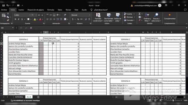 Desafío 4x4 - Como llenar el Excel del Equilibrio Integral смотреть онлайн