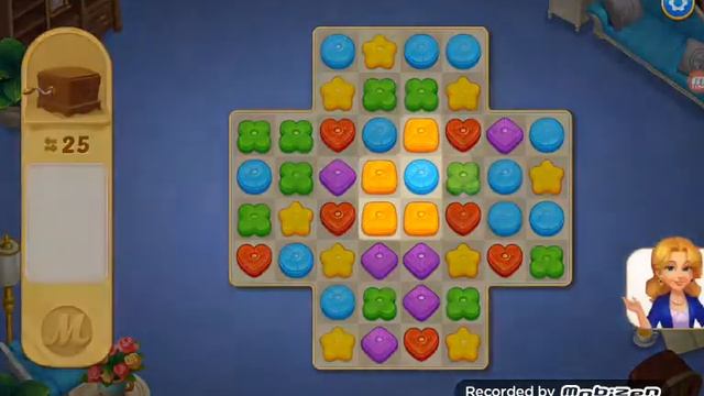 Matchington Mansion-ставим журнальный столик и стелим коричневый ковёр.