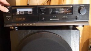 SONY TC-FX211 cassette deck .PART 1. I bought a cassette deck with rubber bands for belts.