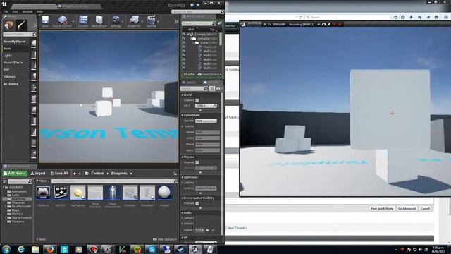Unreal Engine 4 - Line Trace Physics Handle Replication Example
