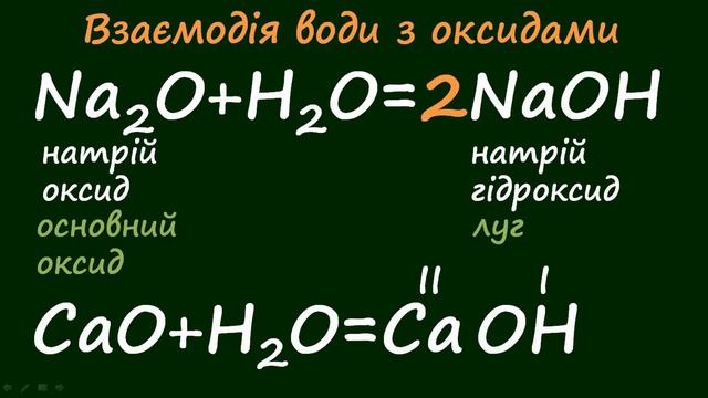 Взаємодія води з оксидами смотреть онлайн