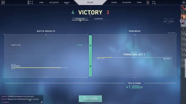 Valorant player gets Ace and won 1650VP! смотреть онлайн