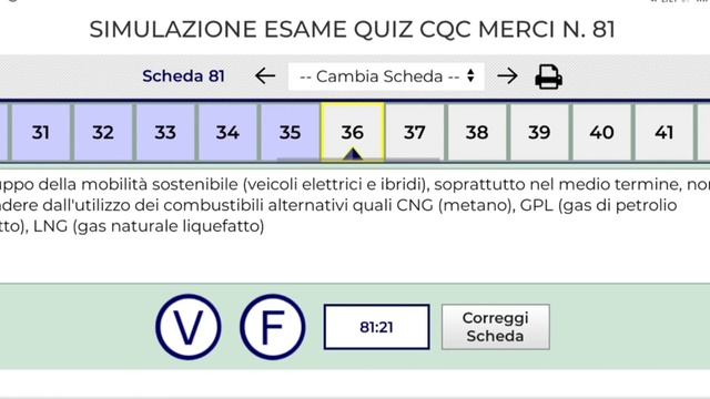SIMULAZIONE ESAME QUIZ CQC MERCI SCHEDA N.81 ESAME TEORICA 2023 70 DOMANDE O ERROR 😁 🤣 смотреть онлайн
