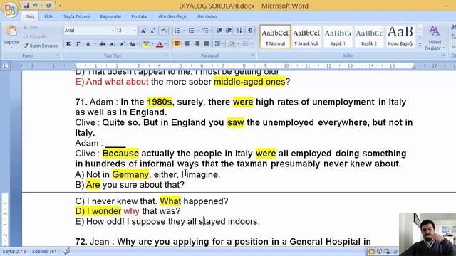 ÇIKMIŞ YDS YÖKDİL LYS DİYALOG SORULARI ve ÇÖZÜMLER Vedi Hoca İngilizce Dersleri смотреть онлайн