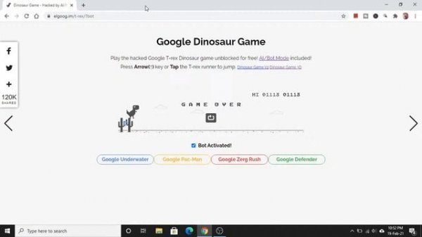 Google Dinosaur game | live stream | Trappr 亗Saggu | unlimited score |