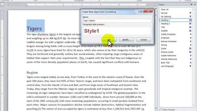 Creating character and paragraph styles in Word 2010 смотреть онлайн