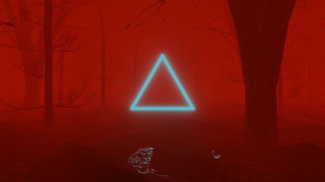 Neon Blue Triangle - Red Forest - Free Endless Video Loop Background Screensaver [4K 60FPS] смотреть онлайн