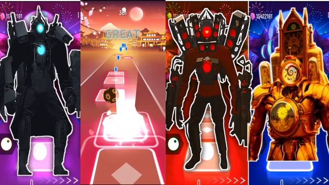 Cameraman VS Titan TV Man VS Speakerman VS Clockman Skibidi Multiverse смотреть онлайн