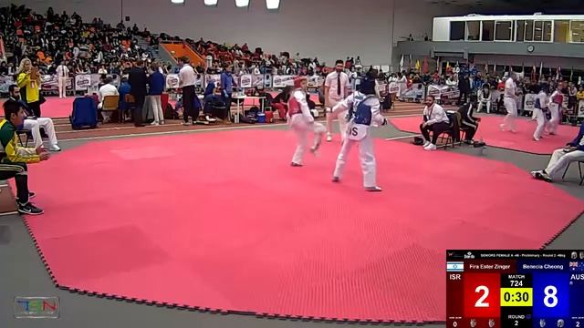 724 SENIORS FEMALE A 46kg Benecia CheongAUS VS Fira Ester ZingerISR 18 5 смотреть онлайн
