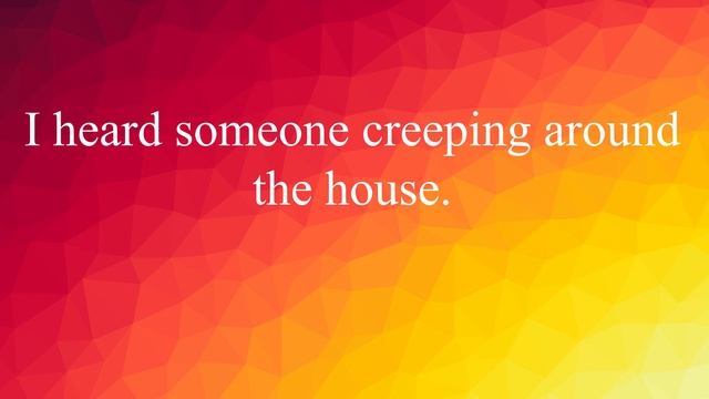 EnglishVocabulary #72: Words with Examples Improve your English ! (creep (crept, crept)) смотреть онлайн