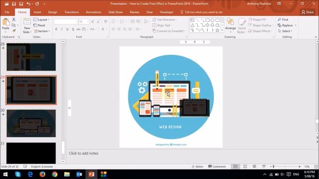 How to Create Prezi Effect in PowerPoint 2016 смотреть онлайн