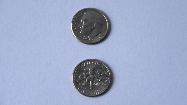 10 Cent USA 1989 D - Roosevelt Dime Coin смотреть онлайн