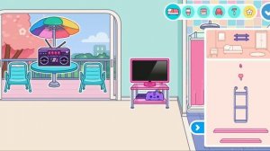 обустройство радужного неонового дома. тока бока.