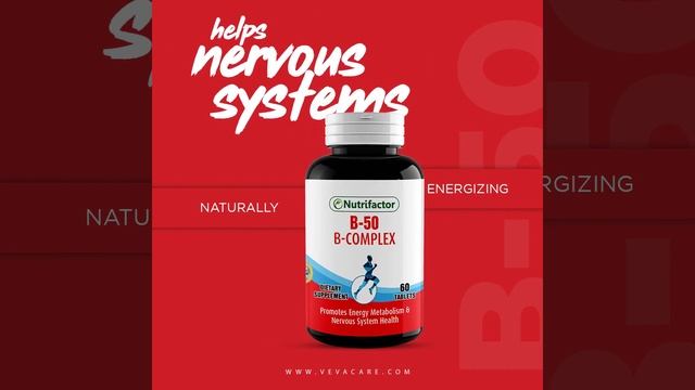 B-50 Complex | Promotes Energy Metabolism & Nervous System Health | Veva Care смотреть онлайн