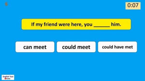 If Clauses Conditional Sentences Quiz