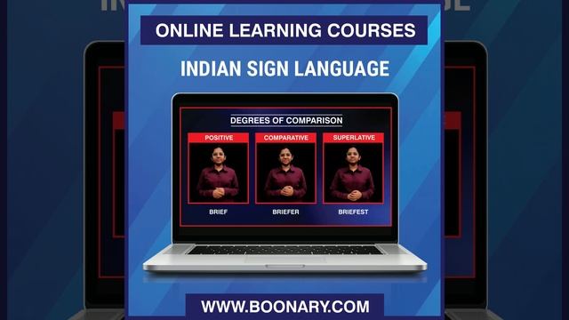 Boonary's new course | Degrees of Comparison |English Adjectives | Easy learning for Deaf in (ISL) смотреть онлайн