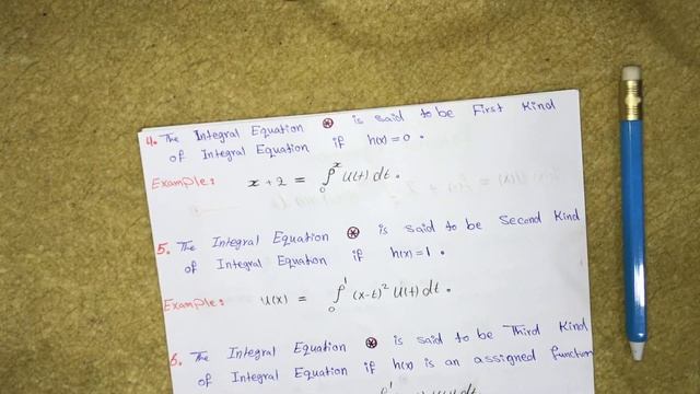 Integral Equation - Classification of Integral Equations смотреть онлайн