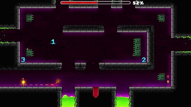 Geometry Dash 2.2 - Dash 100% (All Coins) [Insane] смотреть онлайн