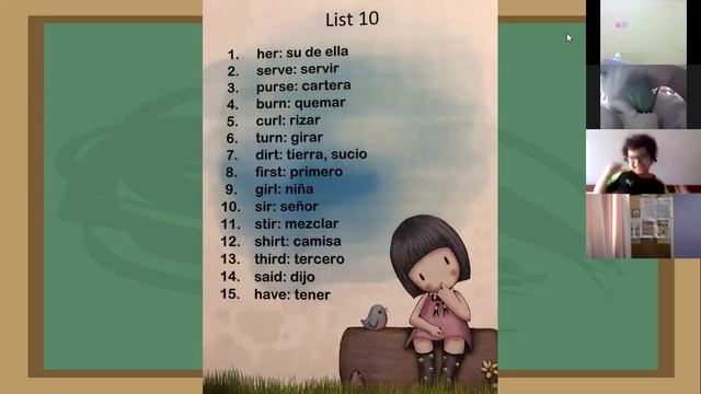 Spelling class, Miércoles 12 смотреть онлайн