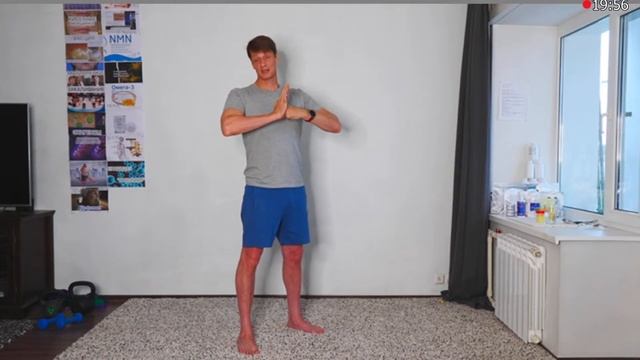 2/08/2024 Зарядка: лимфодренаж, растяжки, вращения. Упражнения на руки